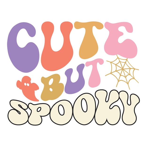Cute but spooky Retro SVG