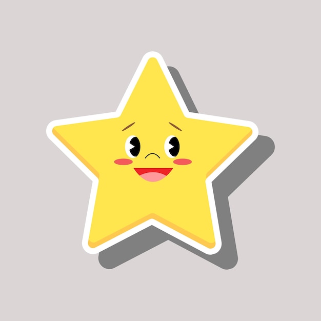 Cute star sticker