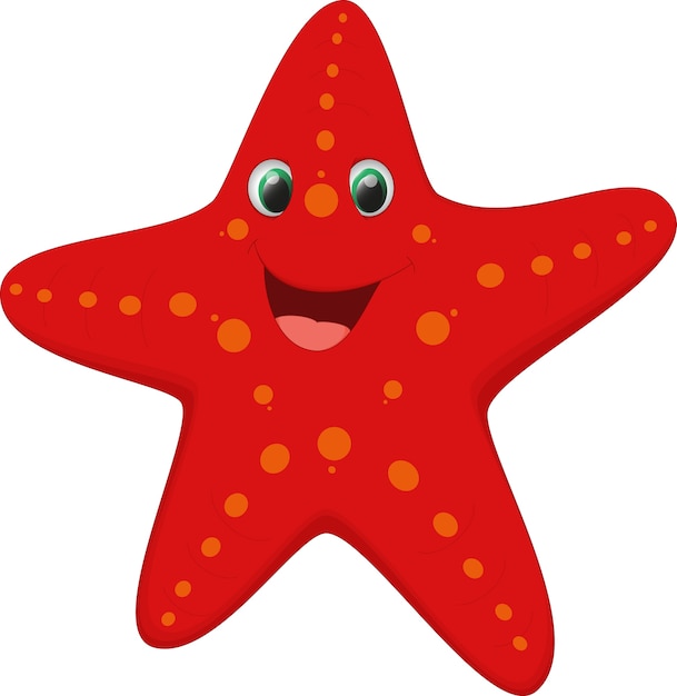 cute starfish cartoon