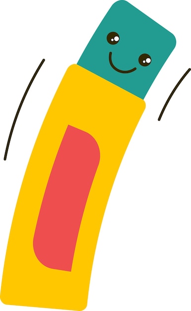 Vector cute stationary character