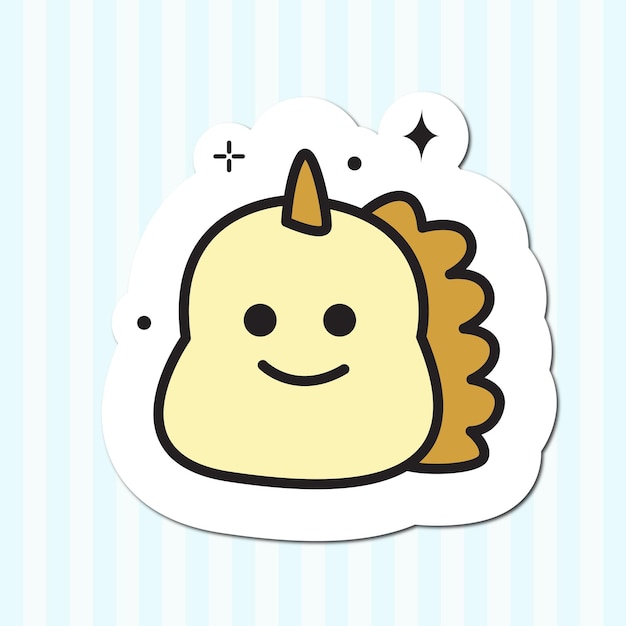 cute sticker vector illustration design