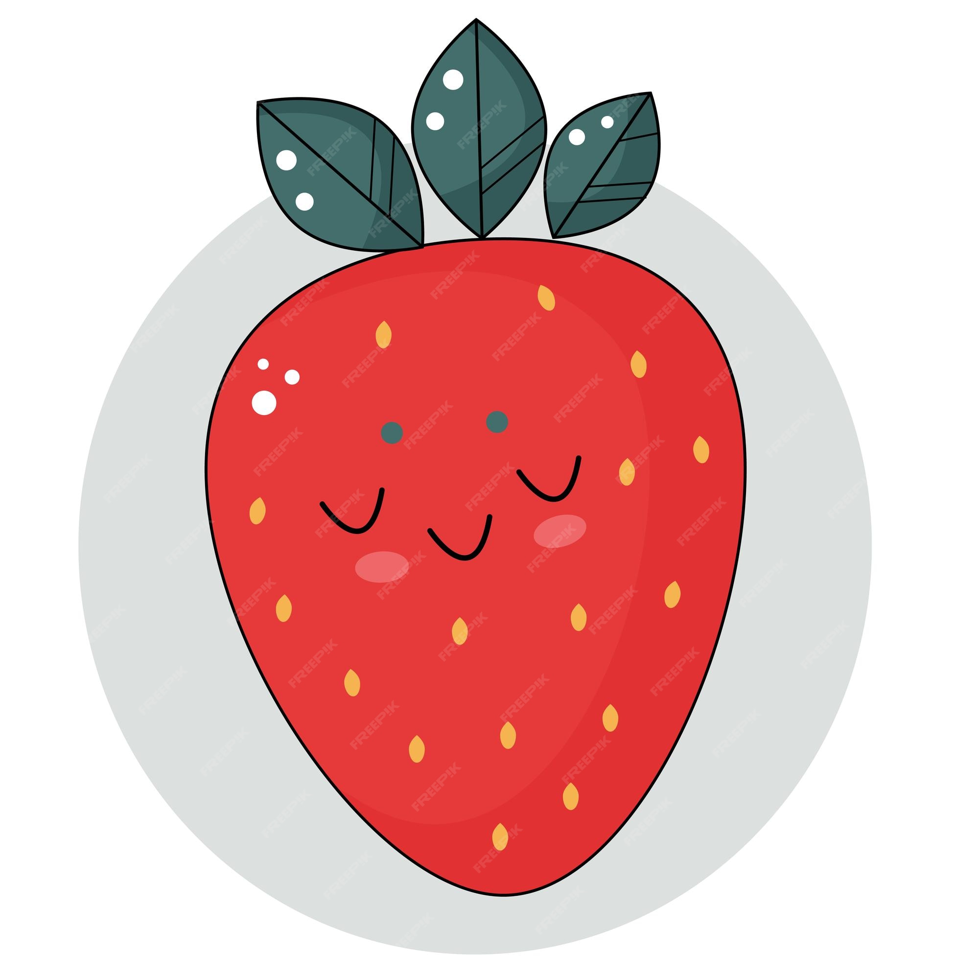Premium Vector | Cute strawberry