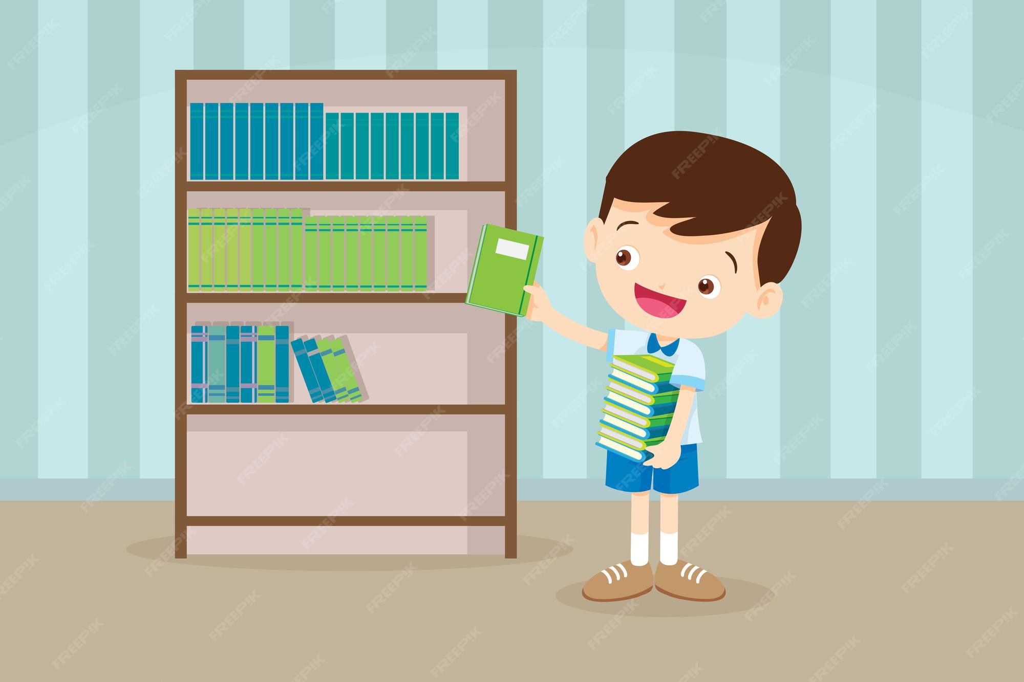 Premium Vector Cute Student Boy Putting Books Back On Shelves Shelf premium-vector-cute-student-boy-putting-books-back-on-shelves-shelf