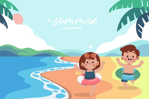 Cute summer illustration 