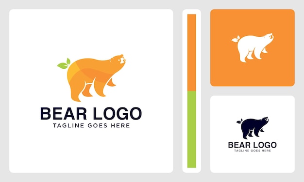 cute sun bear logo