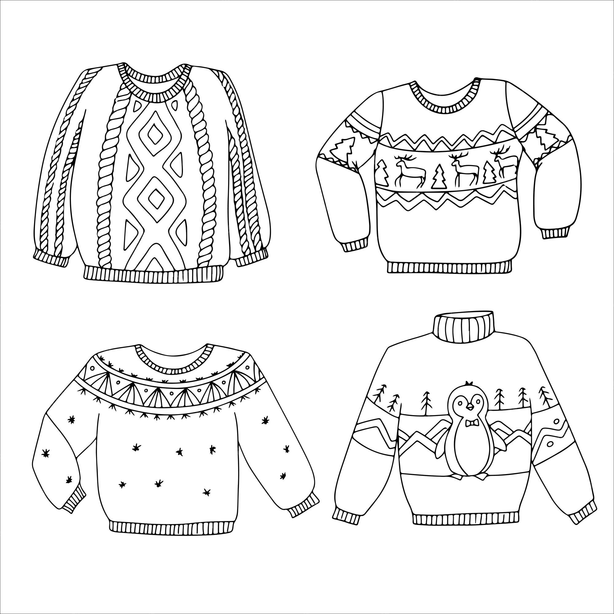 Premium Vector | Cute sweater with deer in pastel colors. winter ...