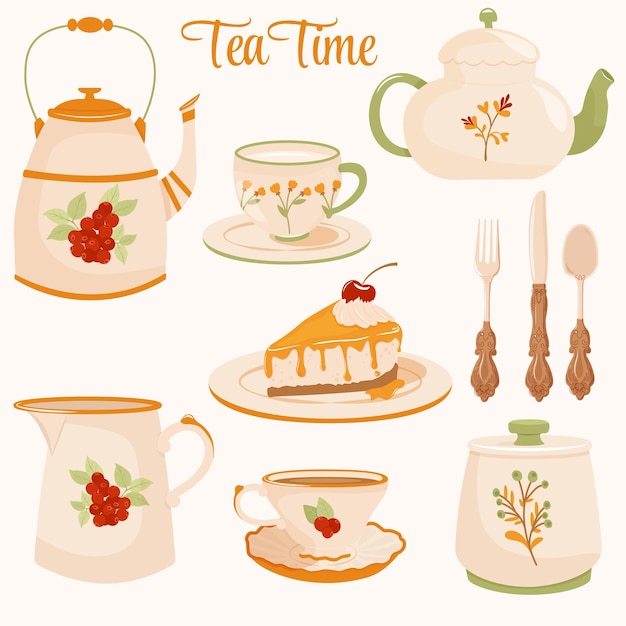 cute teatime set collection