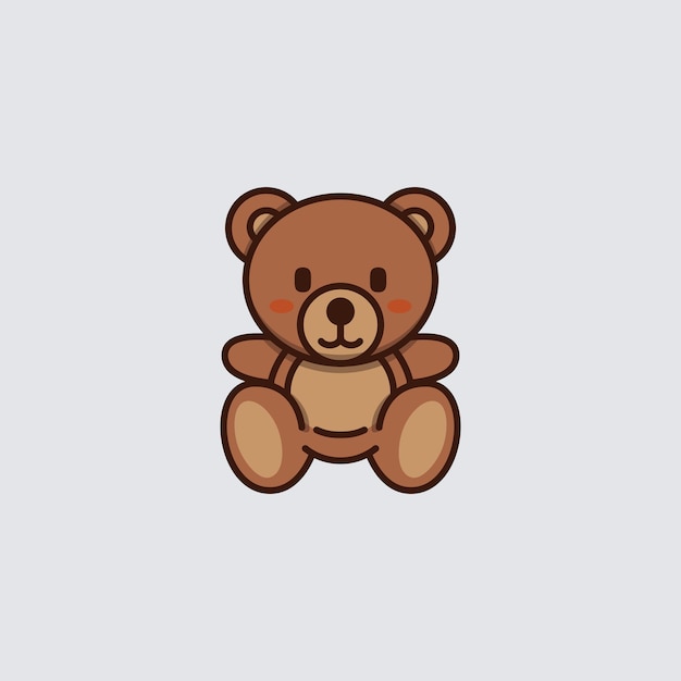 Cute Teddy Bear Vector Design