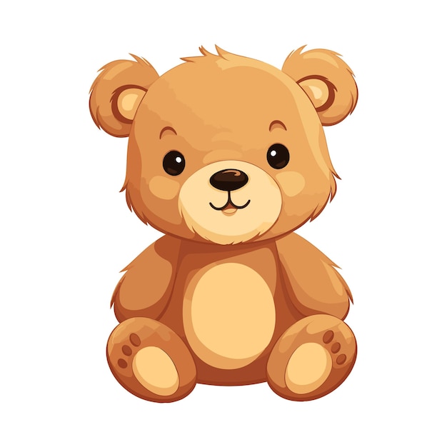 Cute Teddy Bear Vector Illustration