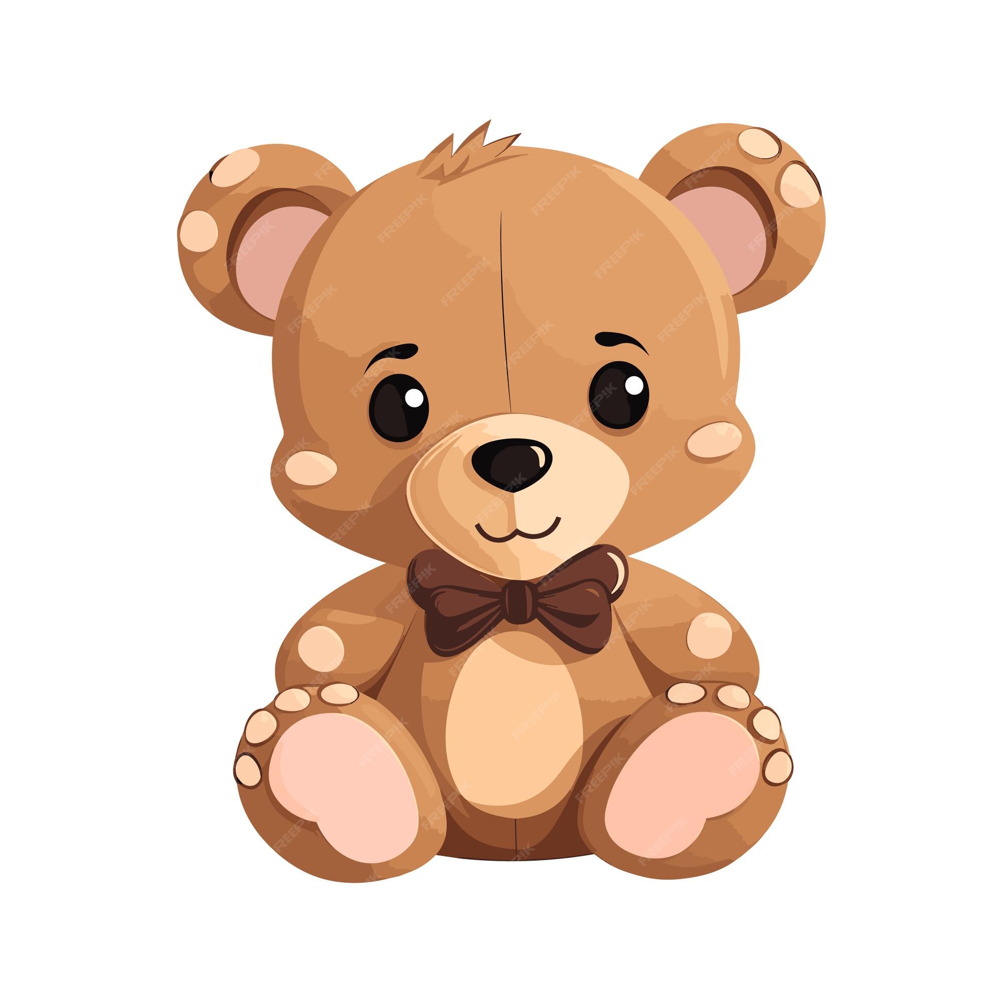 Teddy Bear. A vector illustration of a cute cartoon teddy bear 14325856  Vector Art at Vecteezy