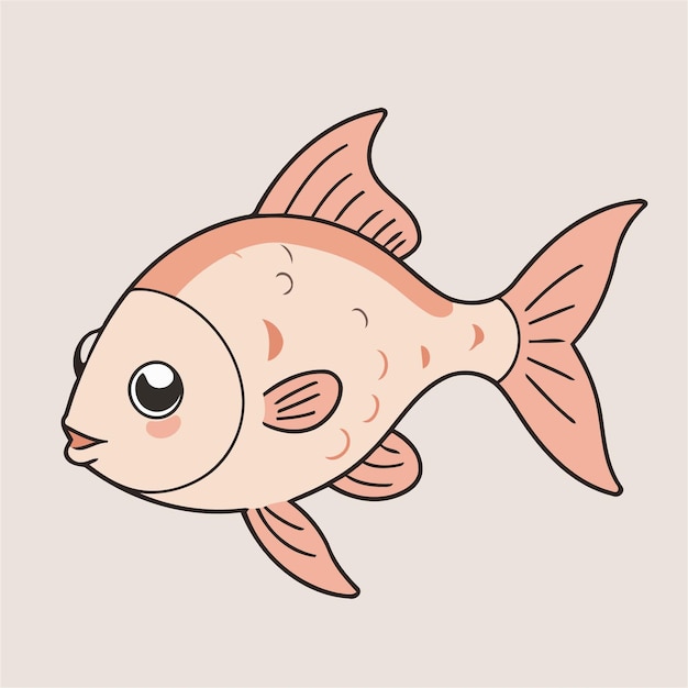 Cute Tetra vector illustration for kids story book