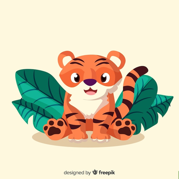 Cute tiger background