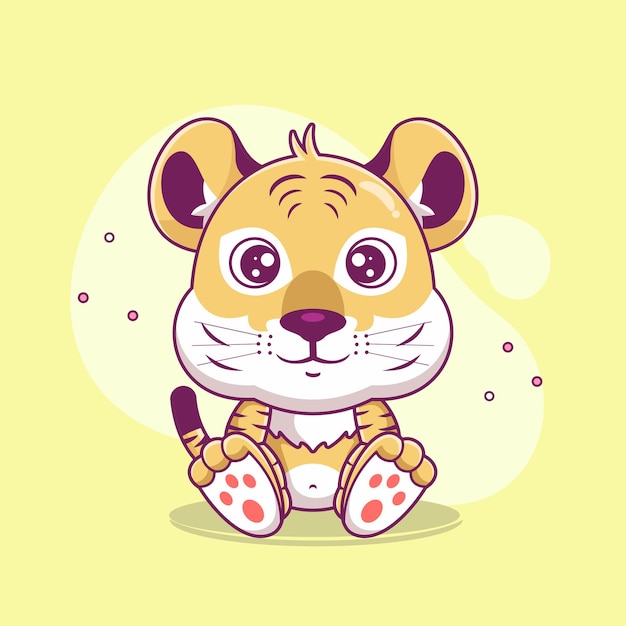 Cute tiger cartoon