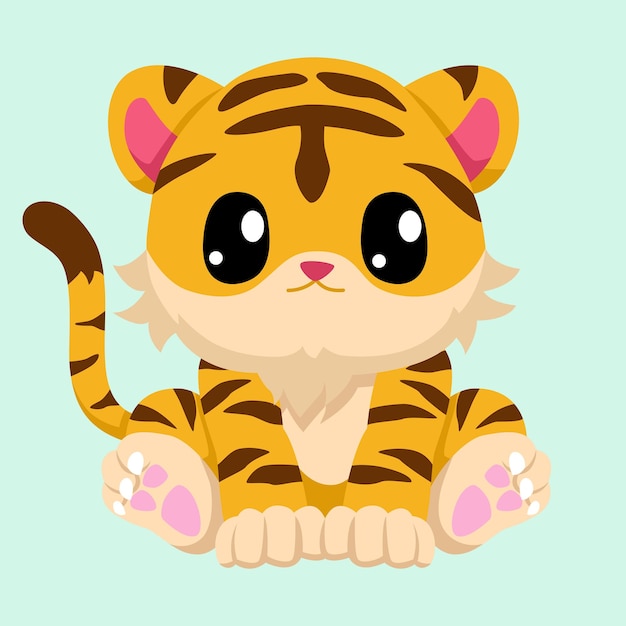 Cute tiger cartoon