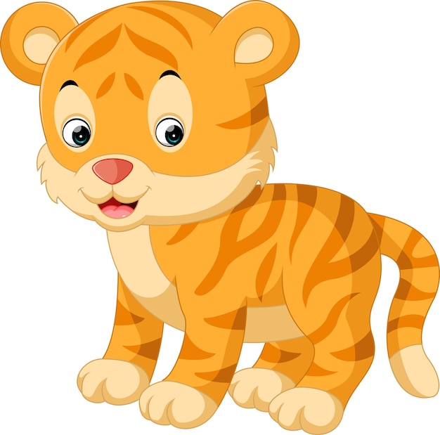 Cartone animato carino tigre