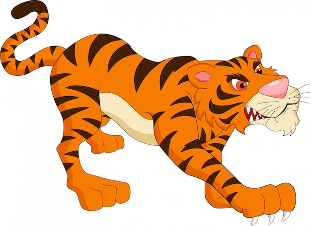 cute tiger cartoon