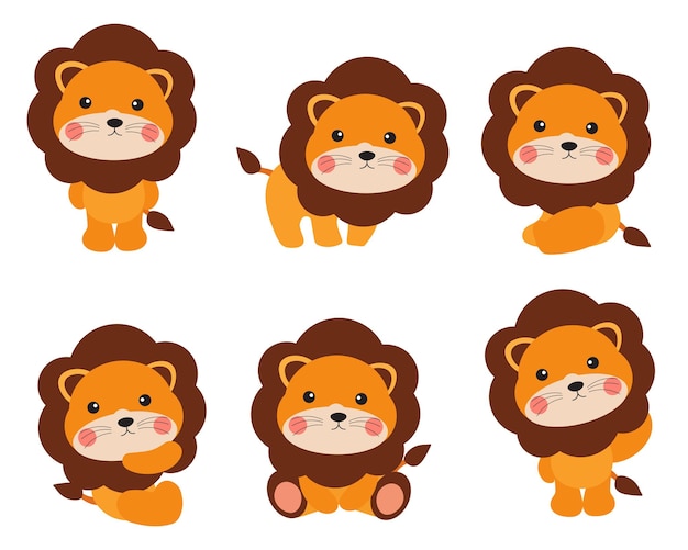 Cute Tiger character cartoon illustration