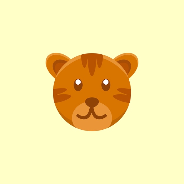 Cute Tiger Logo Design