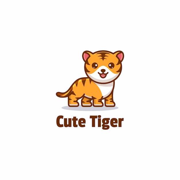 Vector cute tiger