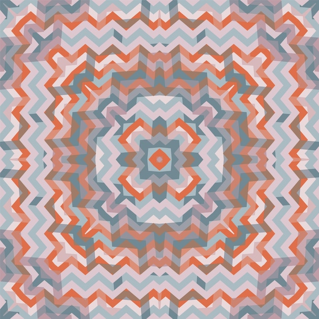 Cute tile geometric seamless pattern vector design Funky repeat