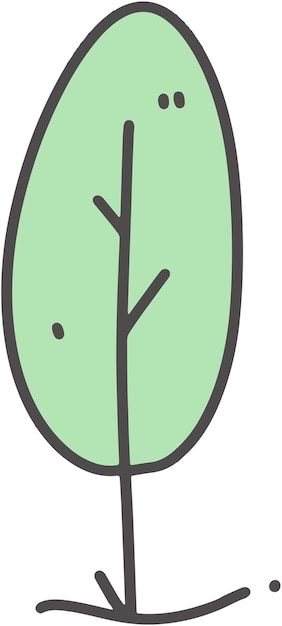 Vector cute tree illustration png vector file