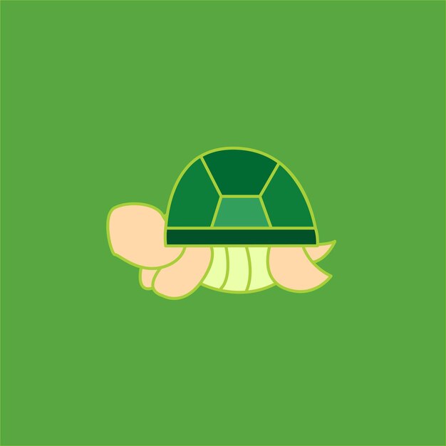 cute trutle character design illustration faceless animals