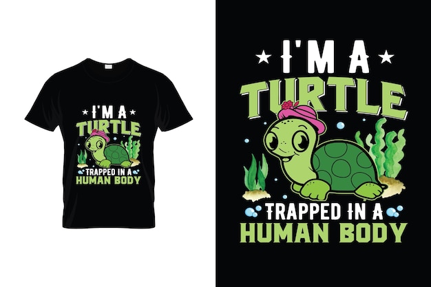 Cute turtle cartoon smiling Turtle Tshirt design or turtle poster design or turtle illustration