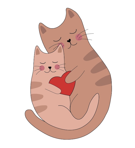 Cats, cuddle, heart, hug, love, pets, romance icon - Download on Iconfinder