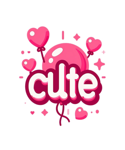 Vector cute typography