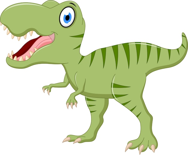 Vector cute tyrannosaurus cartoon