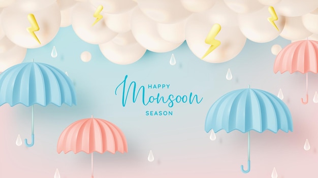 Cute umbrella for monsoon season