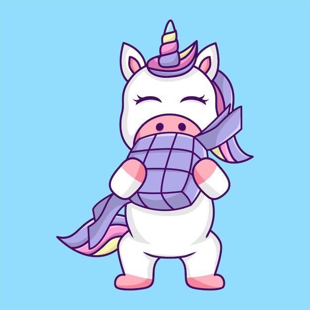 Cute unicorn illustration, cute and fun