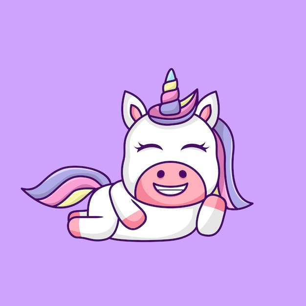cute unicorn illustration, cute and fun