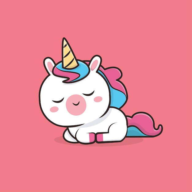 Cute unicorn illustration