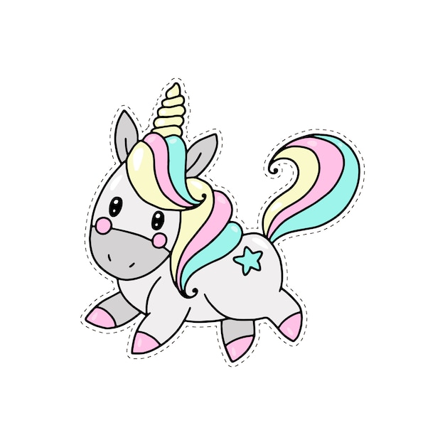 cute unicorn sticker