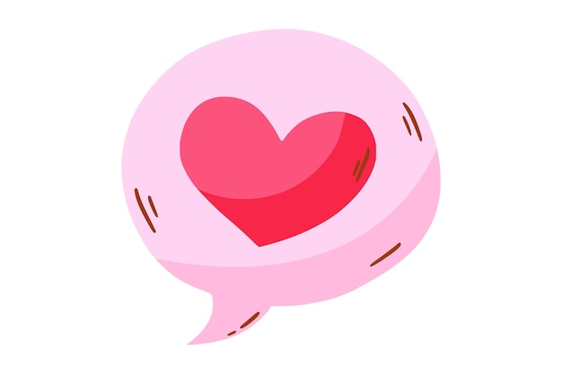 Vector cute valentine day sticker design