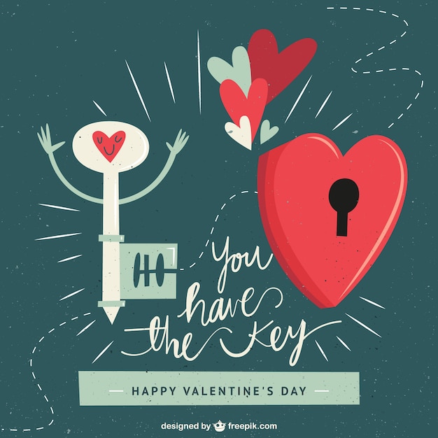 Vector cute valentines day illustration