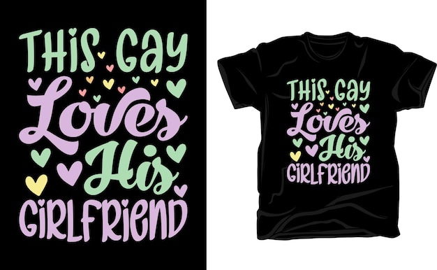 Vector cute valentines tshirts