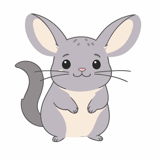 Vector cute vector illustration of a animal for kids