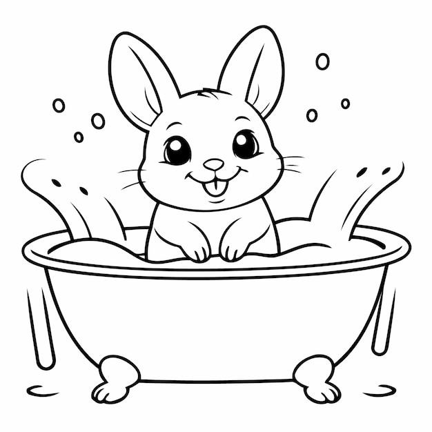 Cute vector illustration Chinchilla doodle for children worksheet