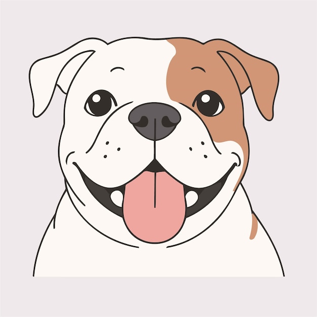 Vector cute vector illustration of a dog for toddlers story books