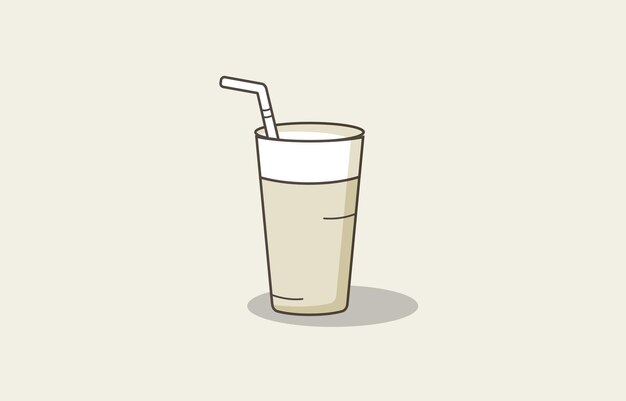 Vector cute vector illustration of hot and iced coffee to go cup