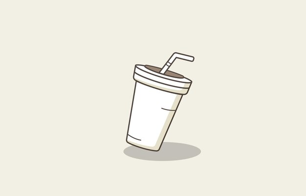 Cute vector illustration of hot and iced coffee to go cup