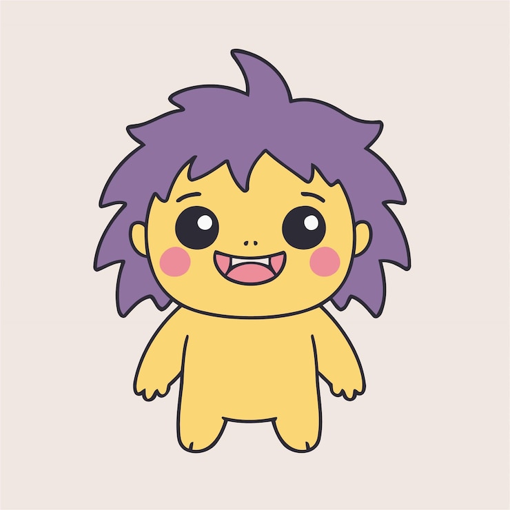 子供のためのモンスターの可愛いベクトルイラスト