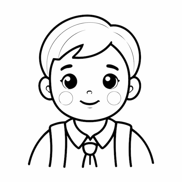 Cute vector illustration School doodle for kids coloring worksheet