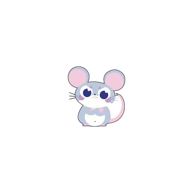 Vector cute vector mouse with cheese vector