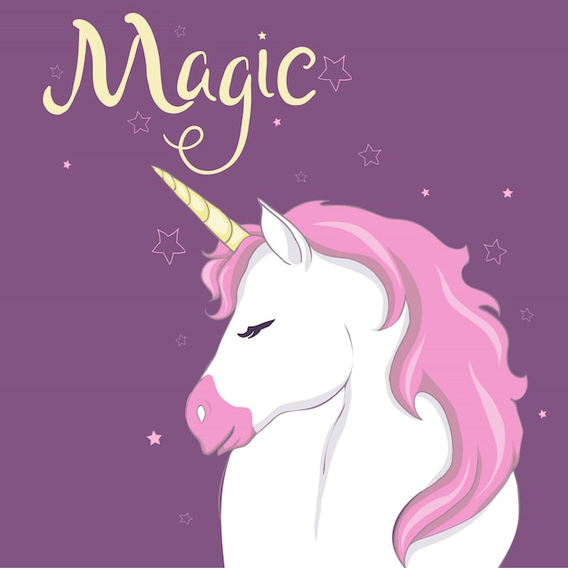 Cute vector unicorn. 