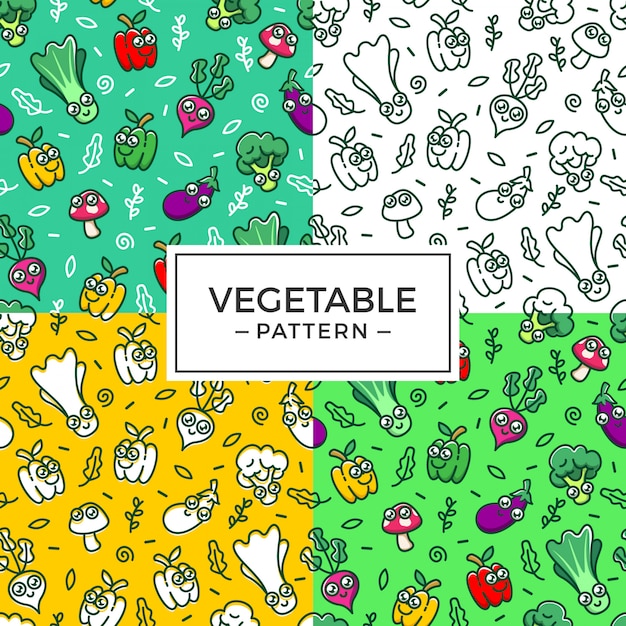 Cute vegetable pattern