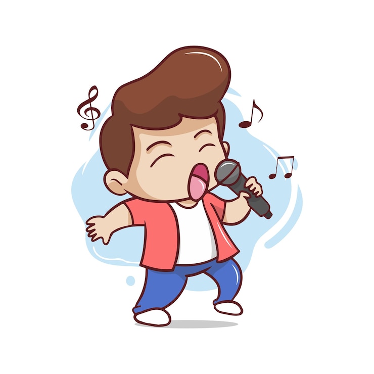 귀여운 보컬이 노래하는 그림