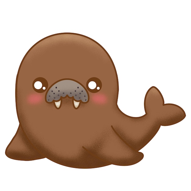 Cute Walrus Illustration